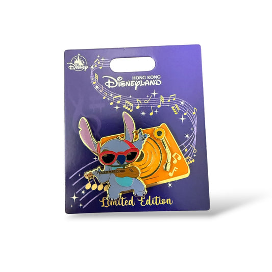 HKDL Vinyl Record Player Series Stitch Pin