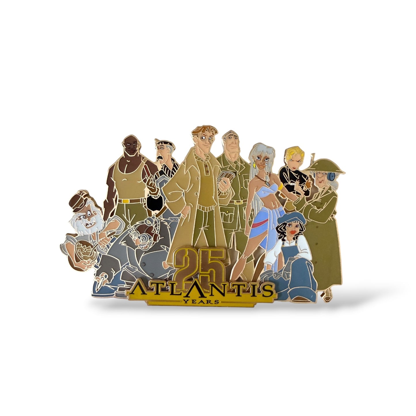 DLRP Atlantis 25th Anniversary Cast of Characters Jumbo Pin
