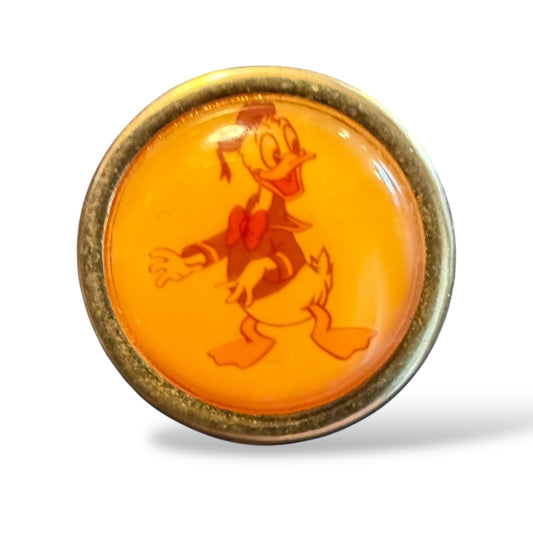 Disney Parks Donald Duck in Gold Circle Frame Pin