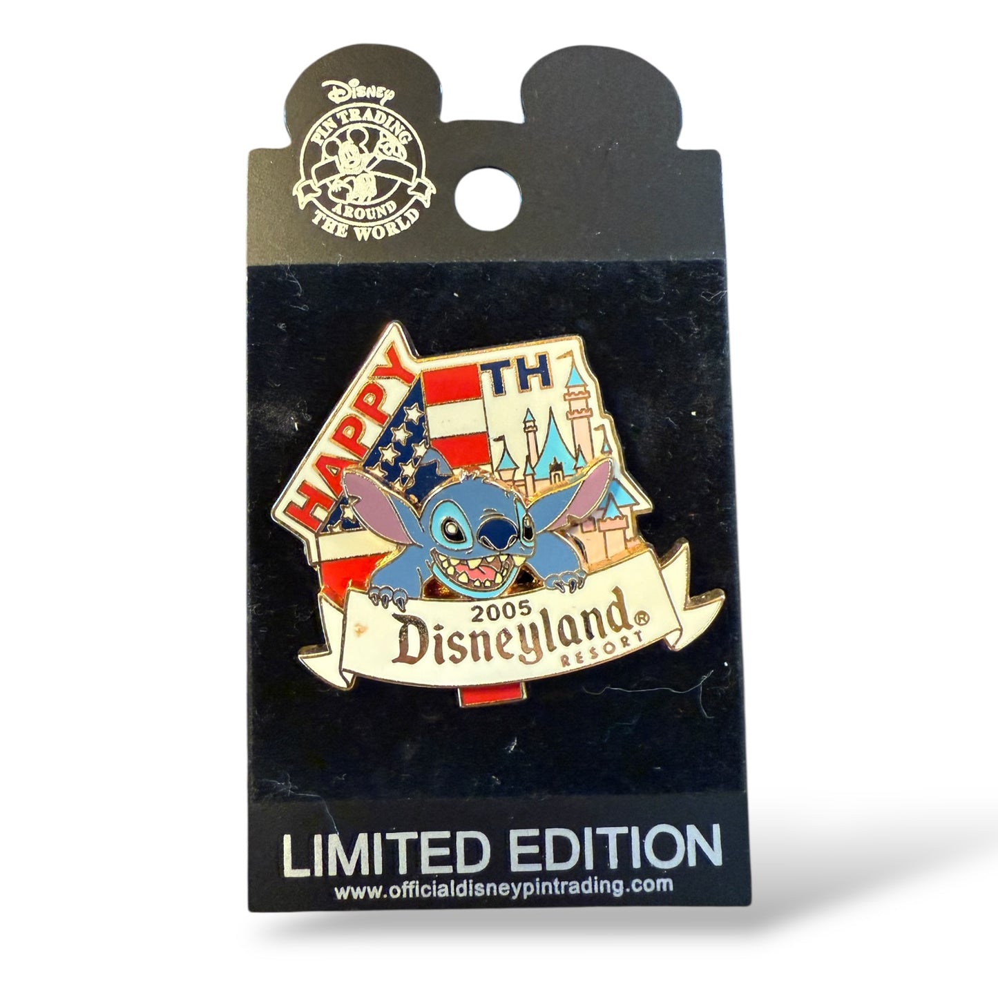 DLR Happy July 4th 2005 Stitch Pin
