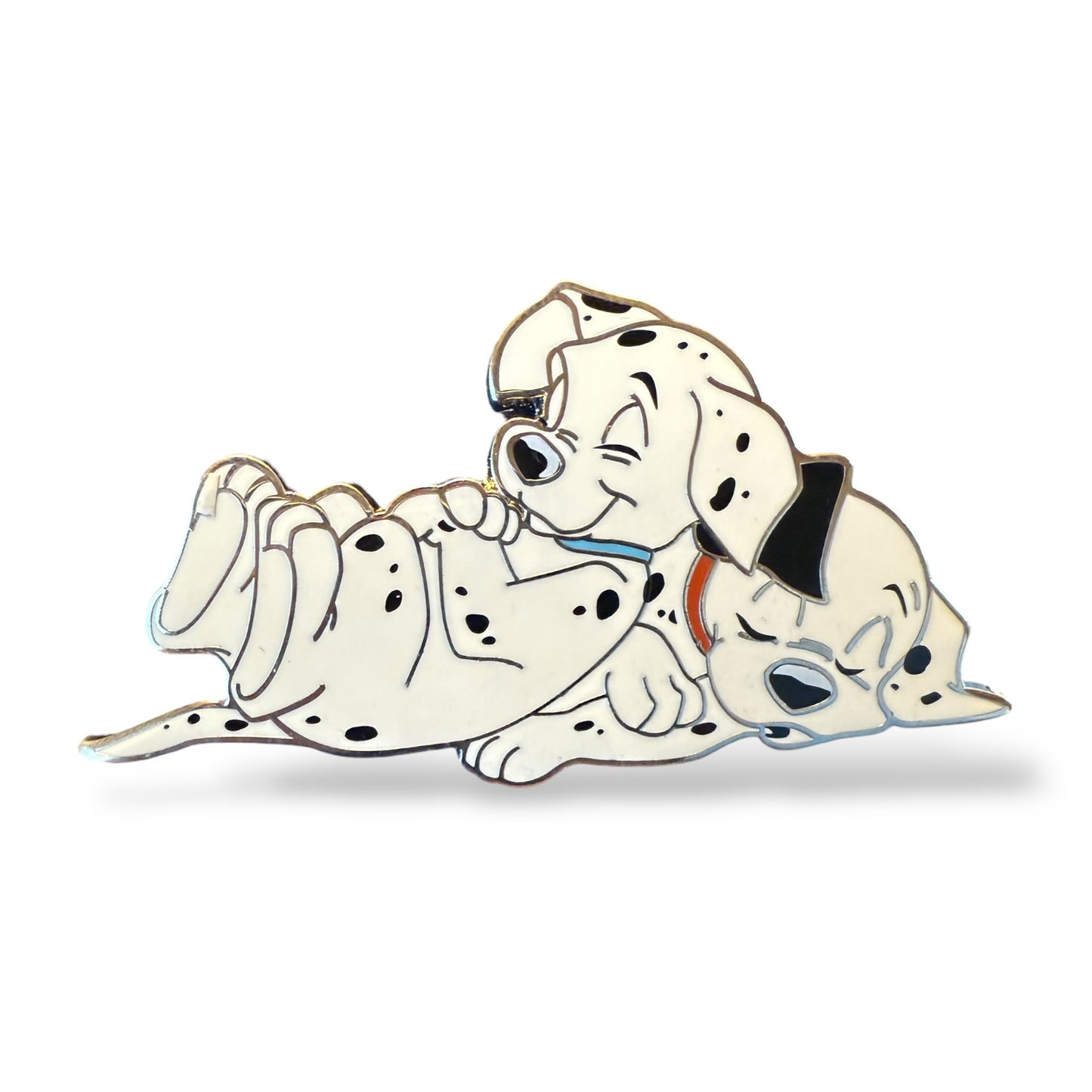 Acme Family Portrait Dalmatian Puppies Sleeping Sliver Metal Pin