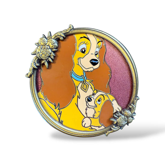 DSSH Mother's Day Lady and Pup Pin