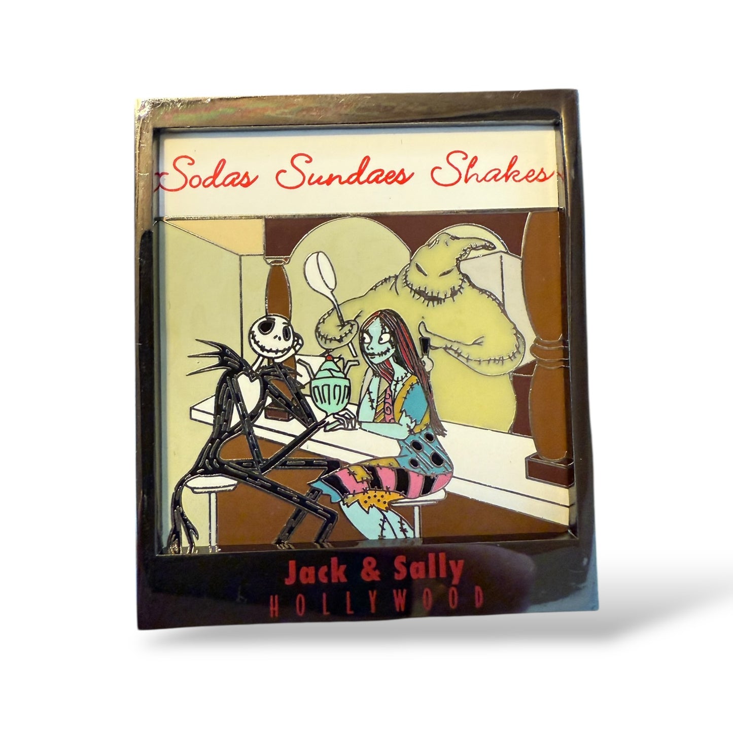 DSSH Nightmare Before Christmas Jack & Sally Sharing a Sundae Pin