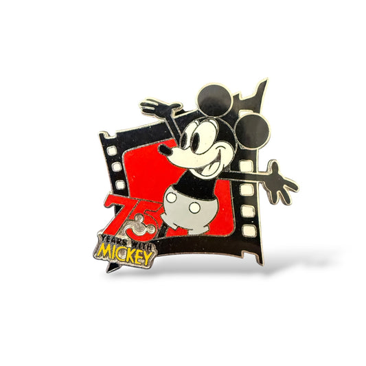 Disney Parks 75 Years With Mickey Lanyard Starter Classic Mickey Pin