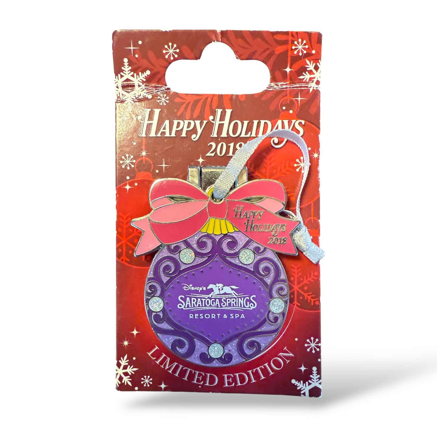 WDW Holiday 2018 Resort Baubles Ornament Saratoga Springs Pin