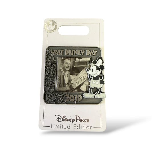Disney Parks Walt Disney Day 2019 Steamboat Willie Pin