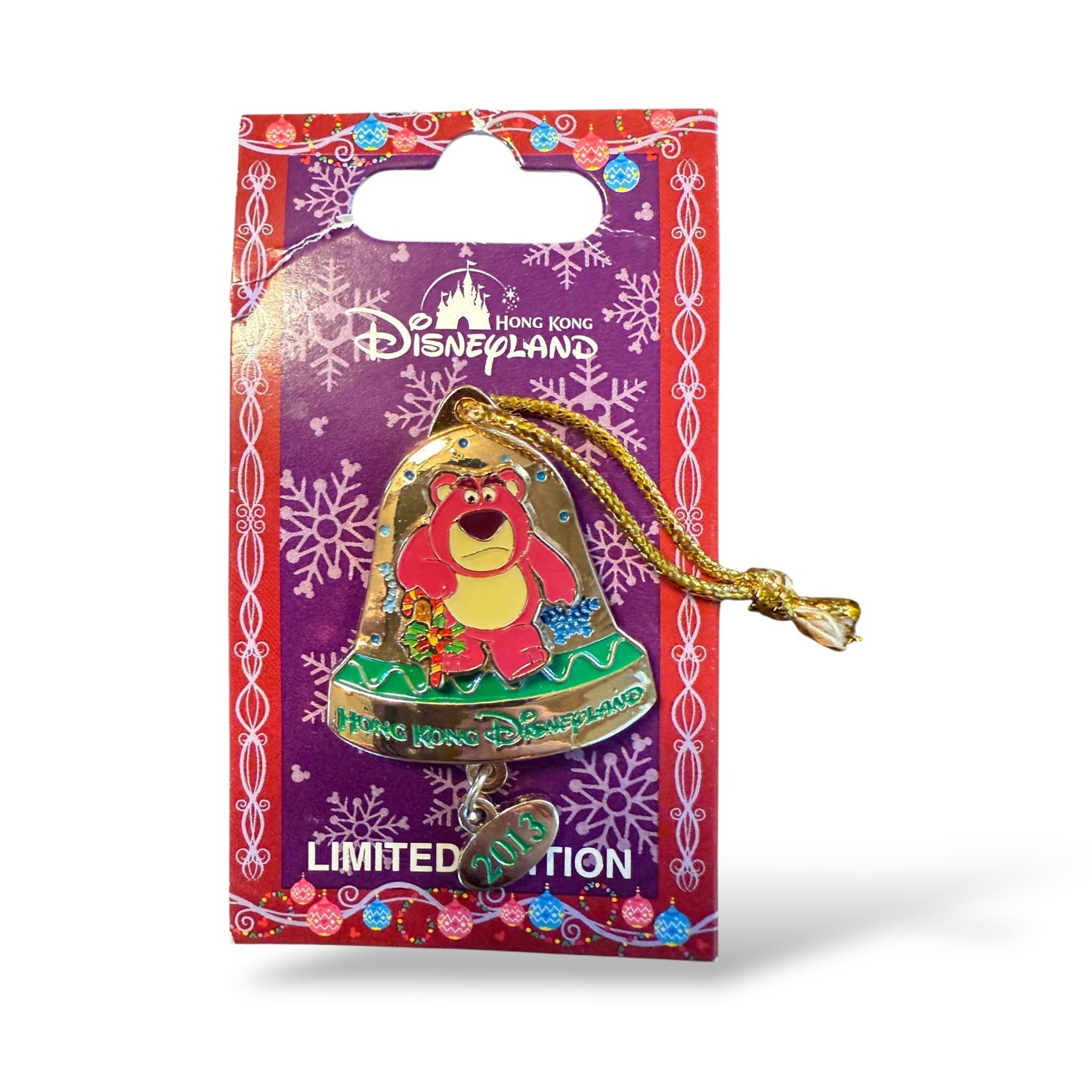 HKDL Christmas 2013 Bell Lots-o'-Huggin' Bear Pin