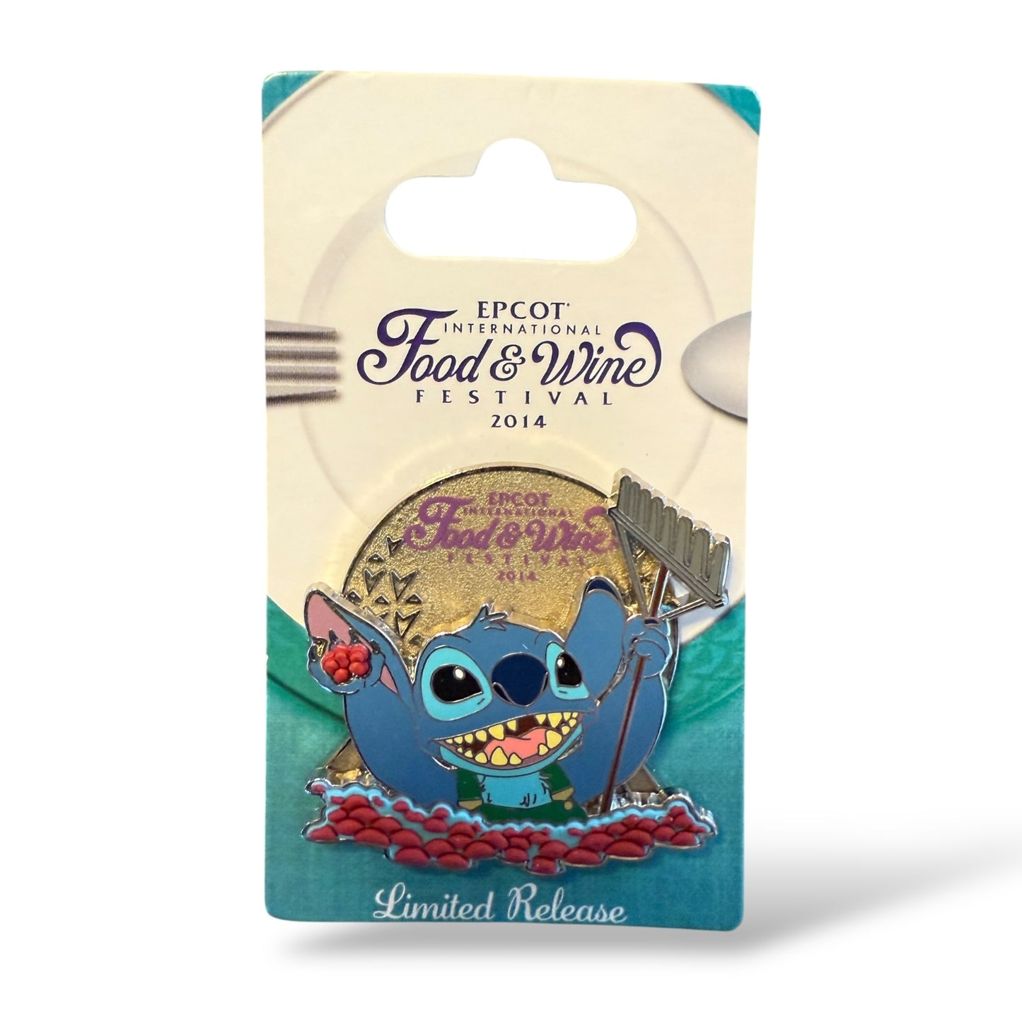 WDW Epcot International Food and Wine Festival 2014 Stitch Pin