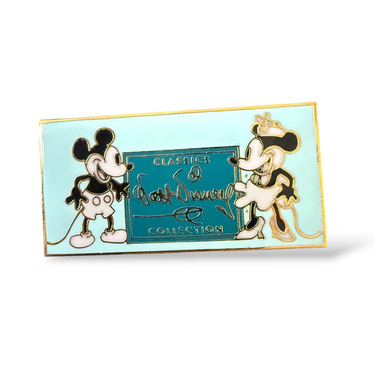 Disney Store WDCC Mickey Minnie Classic Collection Logo Pin