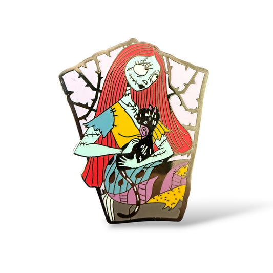 Disney Store Nightmare Before Christmas Sally With Cat Tombstone Pin