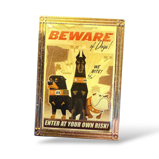 Disney Store Pixar's Up 10th Anniversary Beware of Dogs Pin