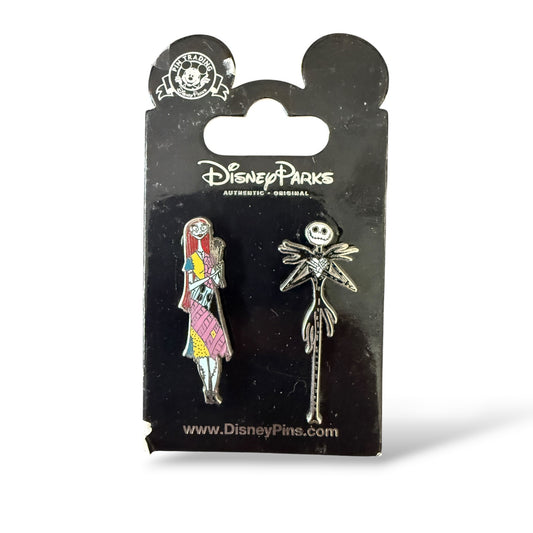 Disney Parks Jack and Sally Pin Set
