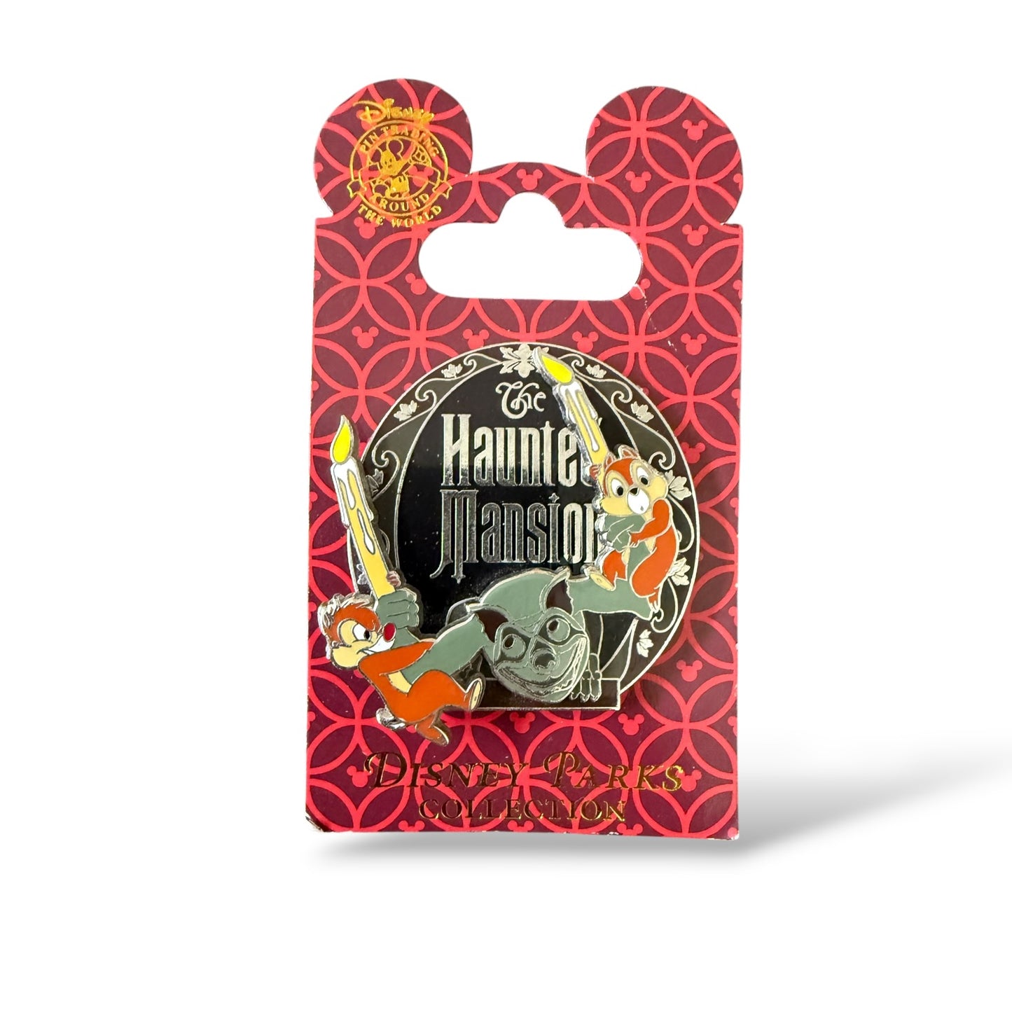 Disney Parks Chip n' Dale Gargoyle Candles Haunted Mansion Pin