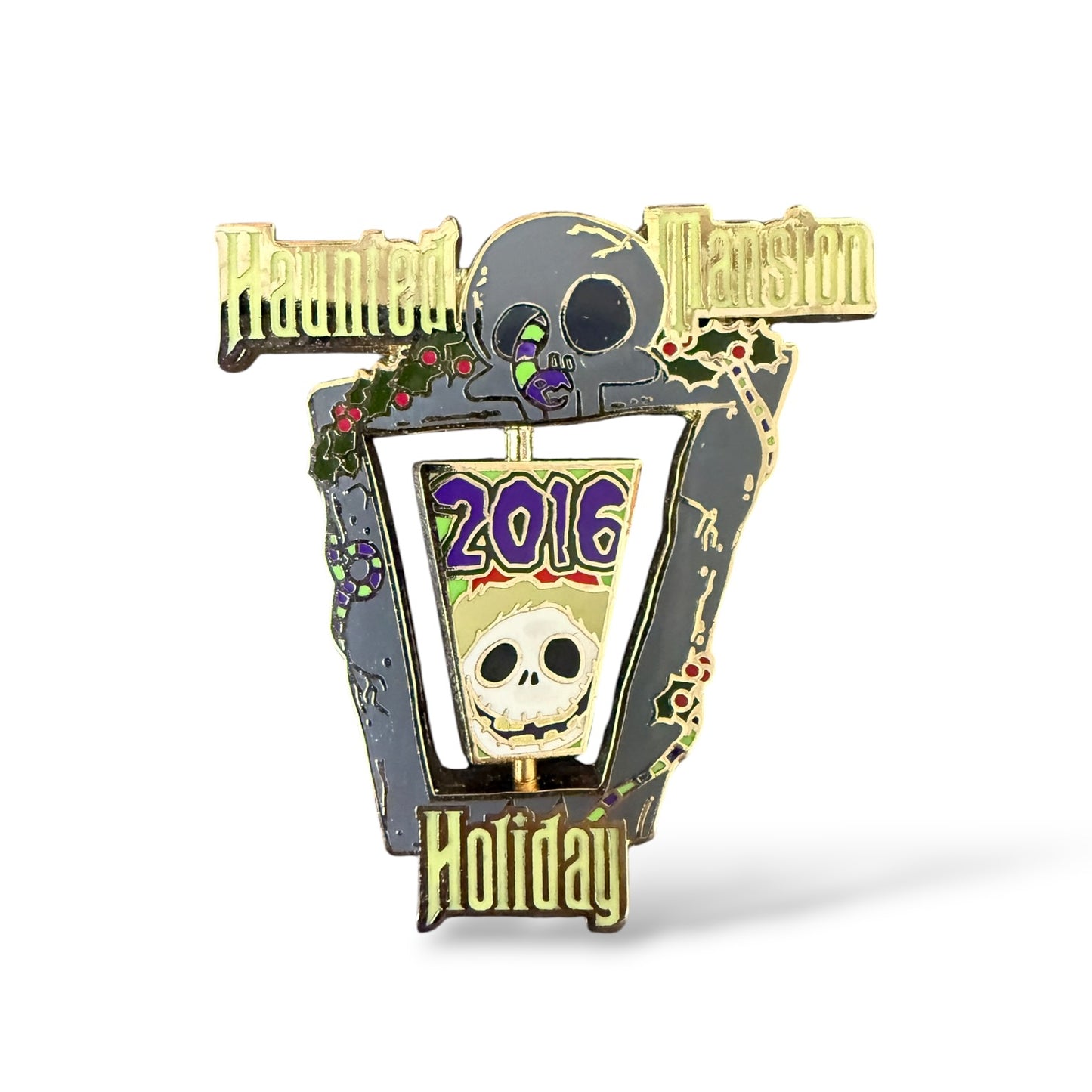 DLR Haunted Mansion Holiday 2016 Jack Spinner Pin