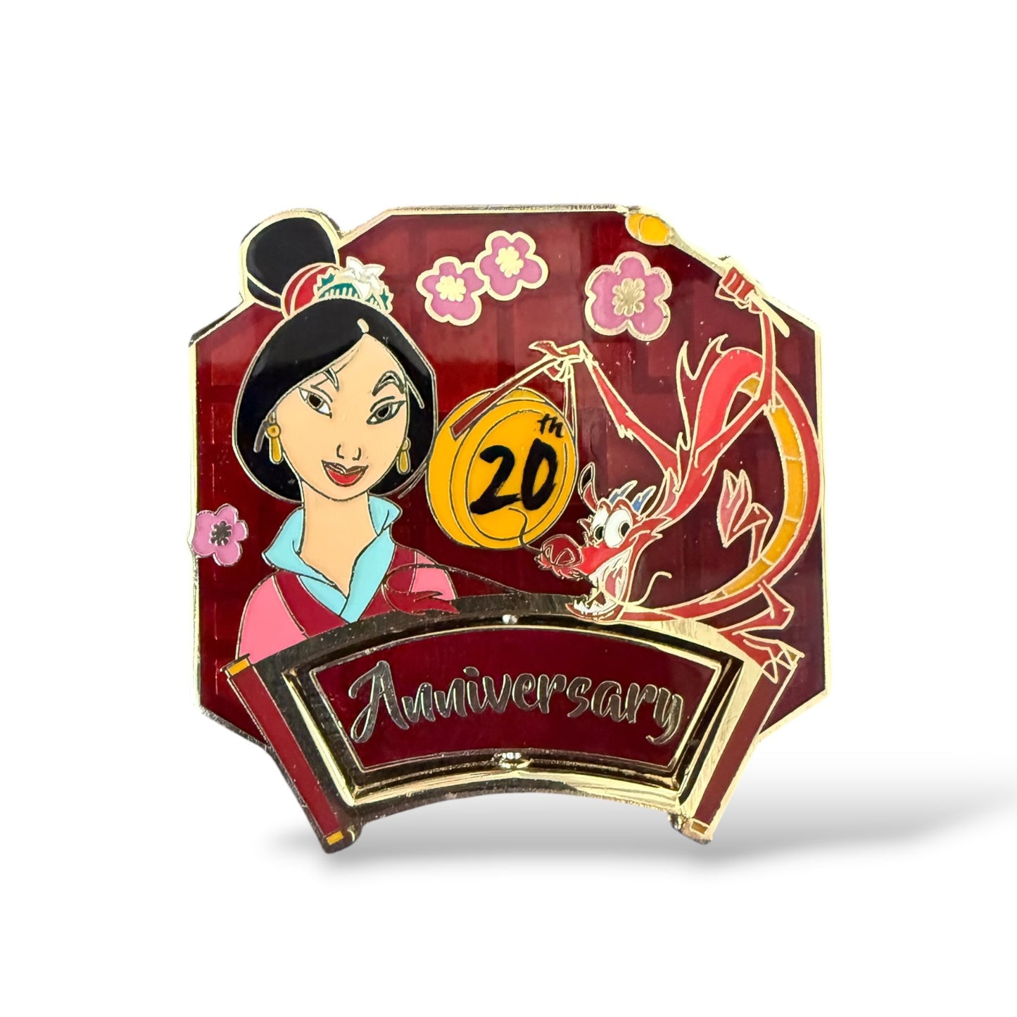 HKDL Mulan 20th Anniversary Spinner Pin