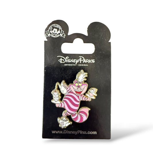 DLR Goofin' Around Collection Cheshire Cat Balancing Tea Cups Pin