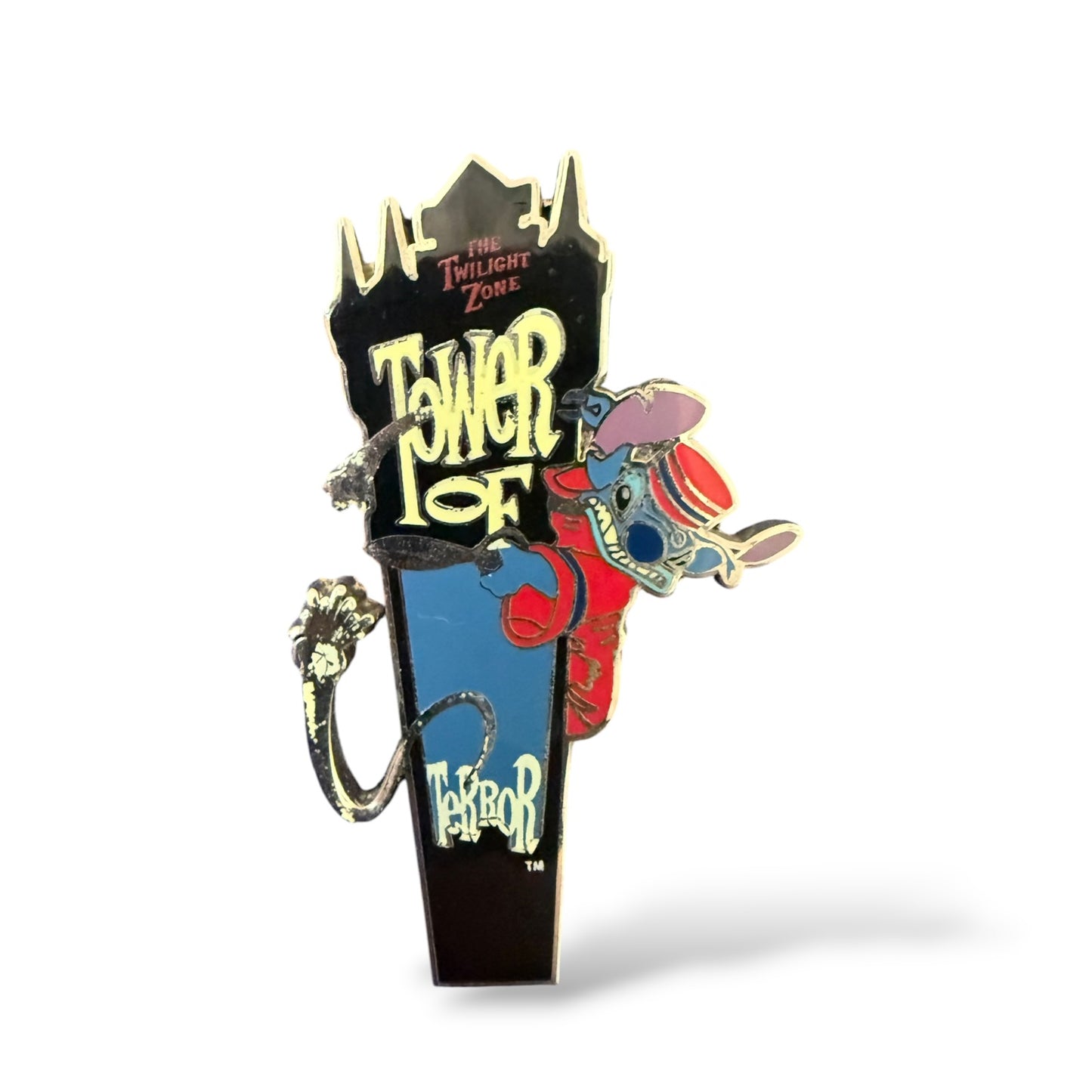 Disney Parks Twilight Zone Tower of Terror Stitch Pin