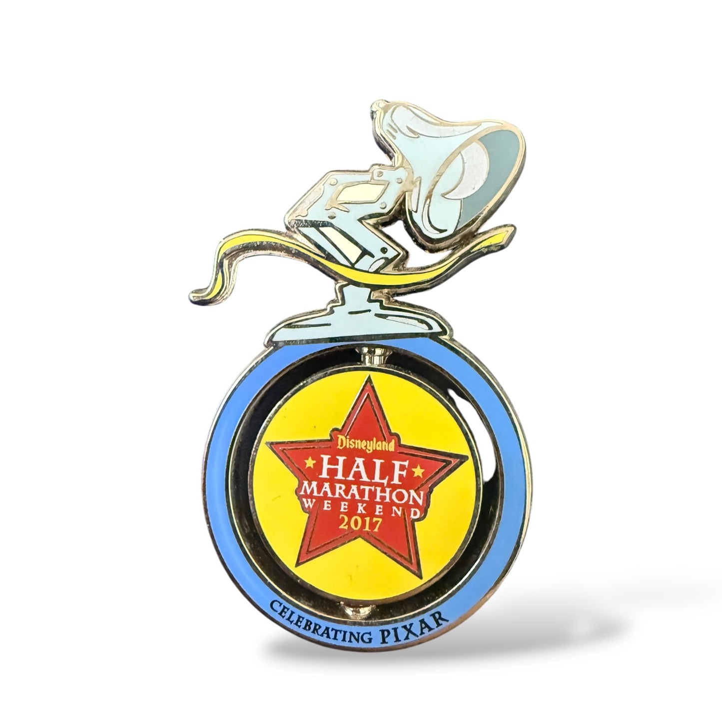 DLR runDisney Pixar Half Marathon Weekend 2017 Luxo Spinner Pin