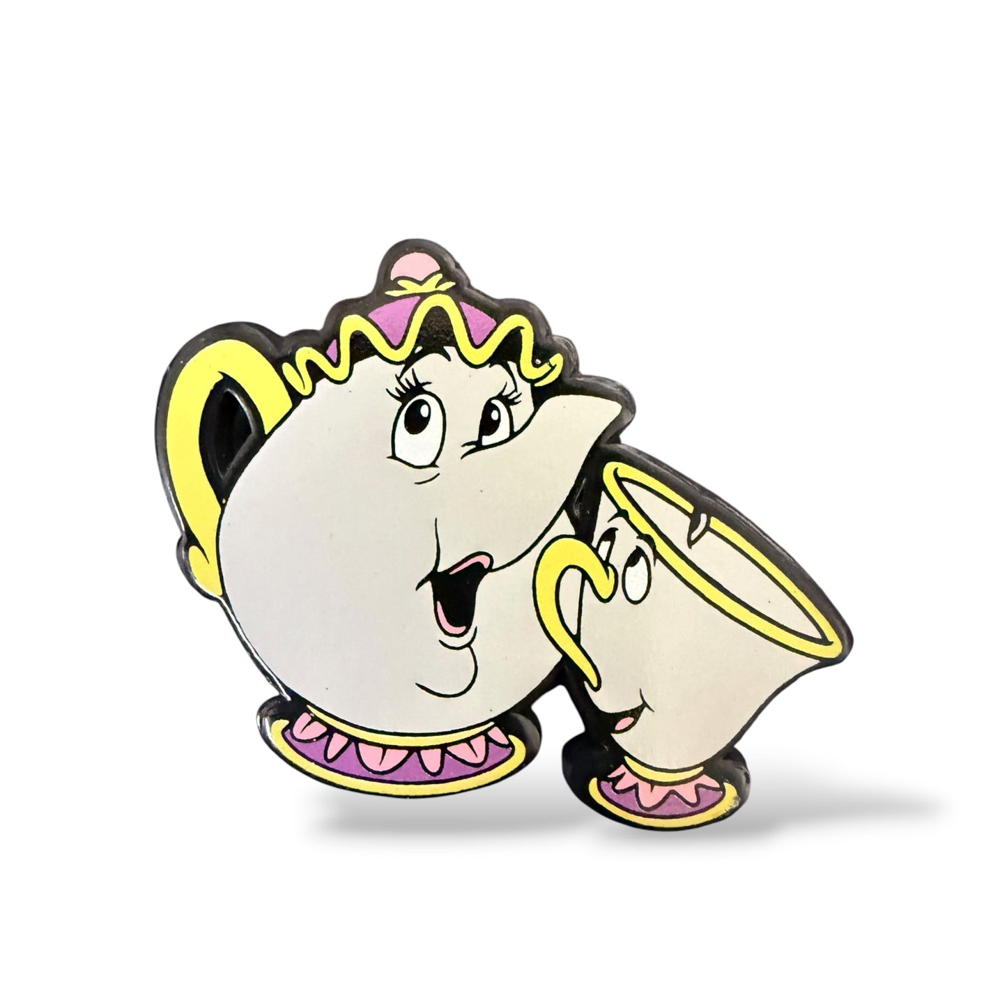 UKDS Plastic Beauty and the Beast Mrs. Potts and Chip Pin