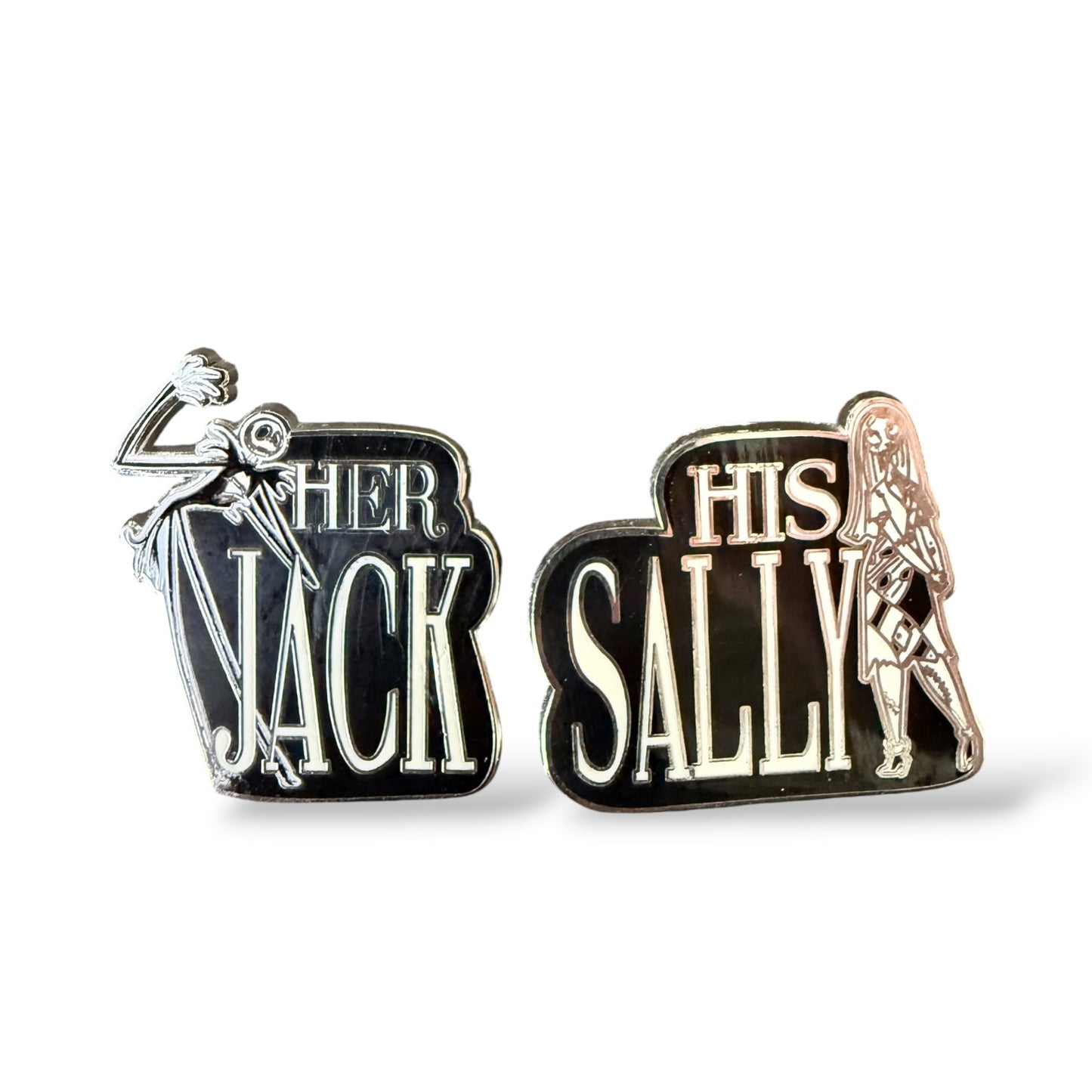 Disney Parks Her Jack His Sally Pin Set