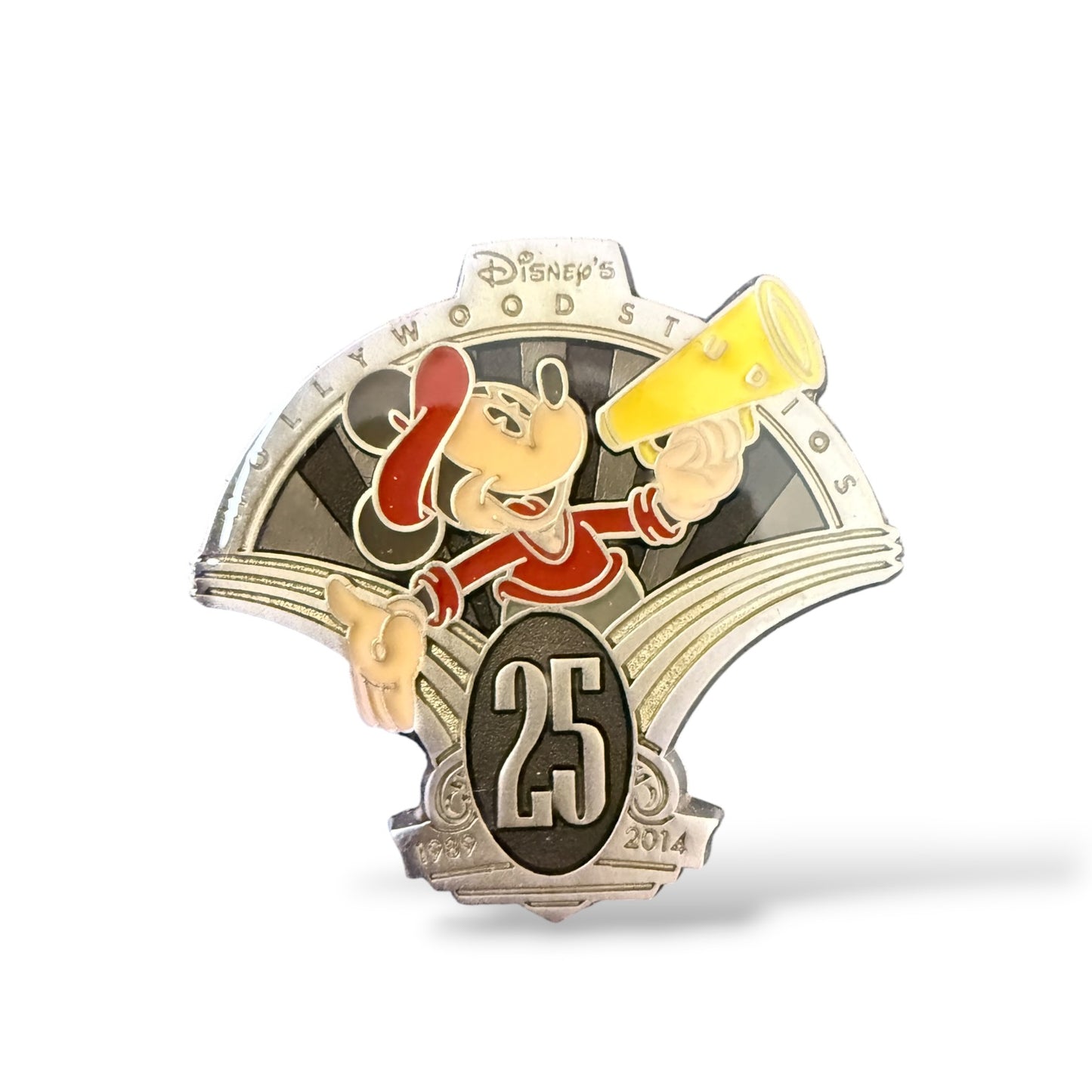 WDW Disney’s Hollywood Studios 25th Anniversary Lanyard Medal Mickey Pin