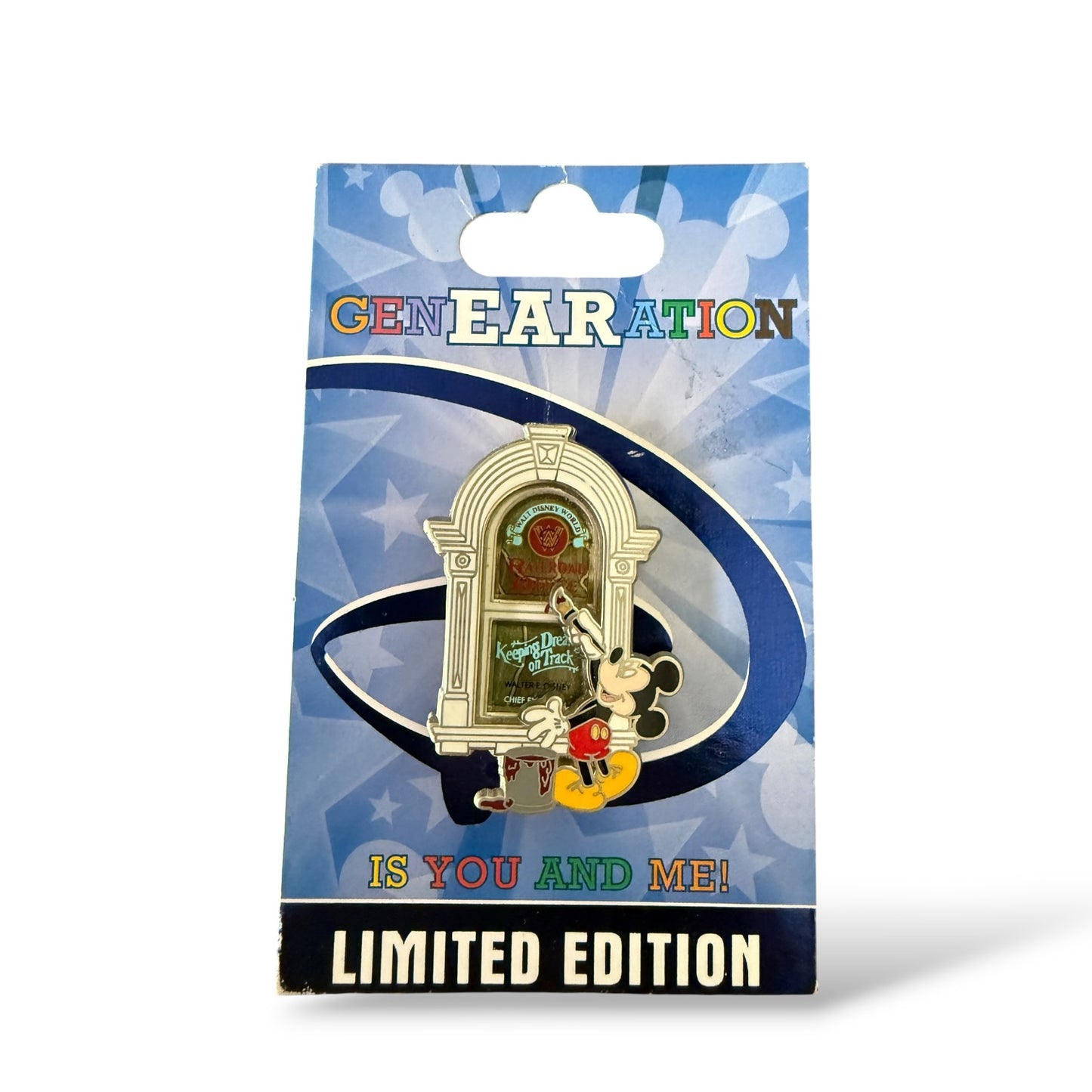 WDW GenEARation D Countdown Collection Mickey Painting Window at Magic Kingdom Pin