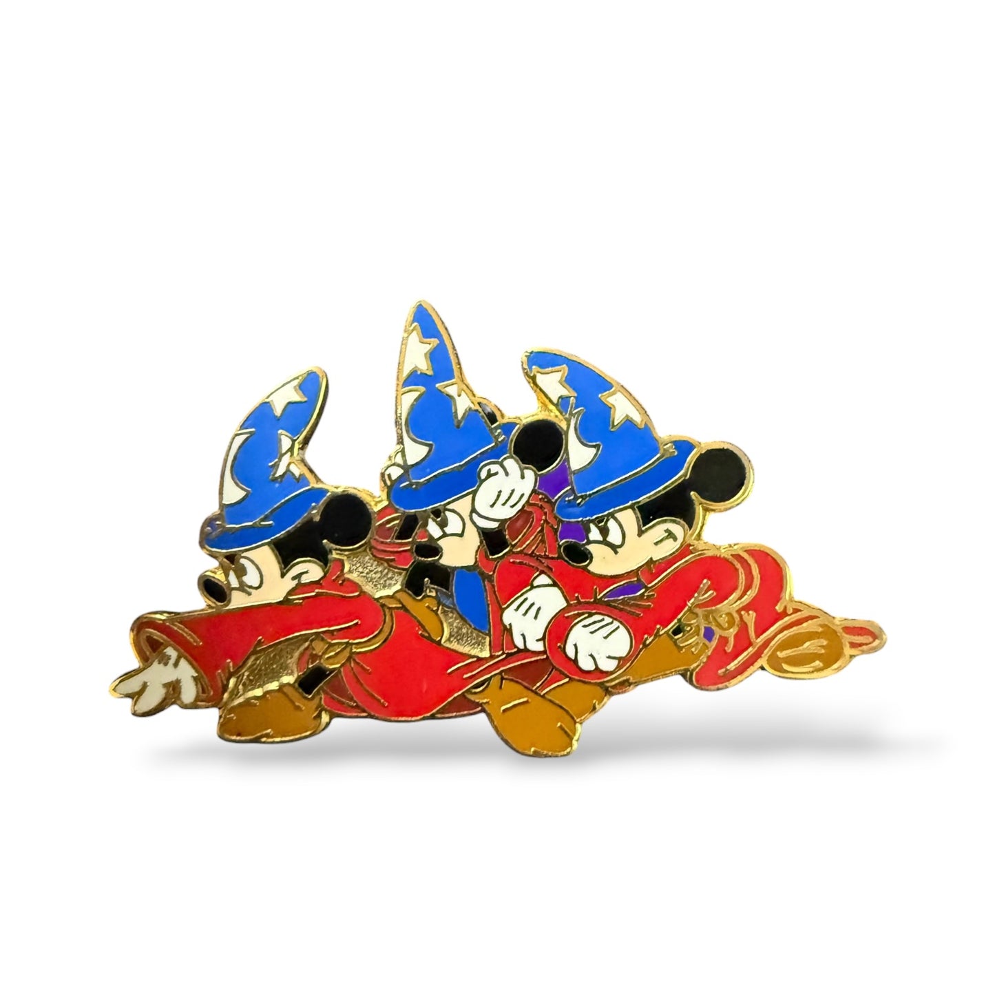 Disney Parks Three Sorcerer Mickeys Casting a Spell Pin