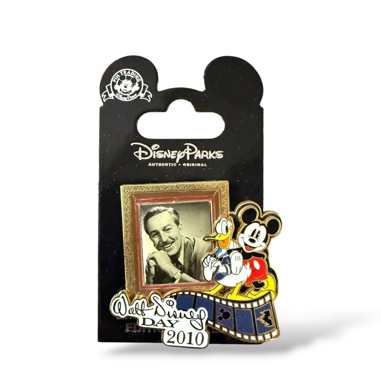 Disney Parks Walt Disney Day 2010 Donald and Mickey Film Strip Pin
