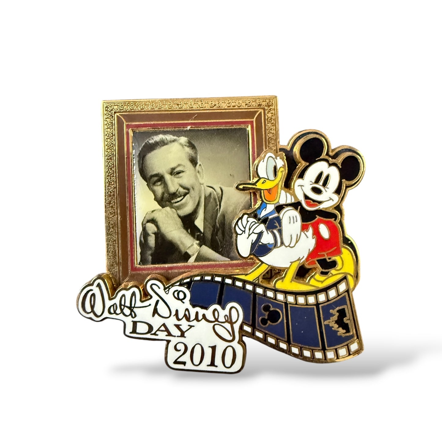 Disney Parks Walt Disney Day 2010 Donald and Mickey Film Strip Pin