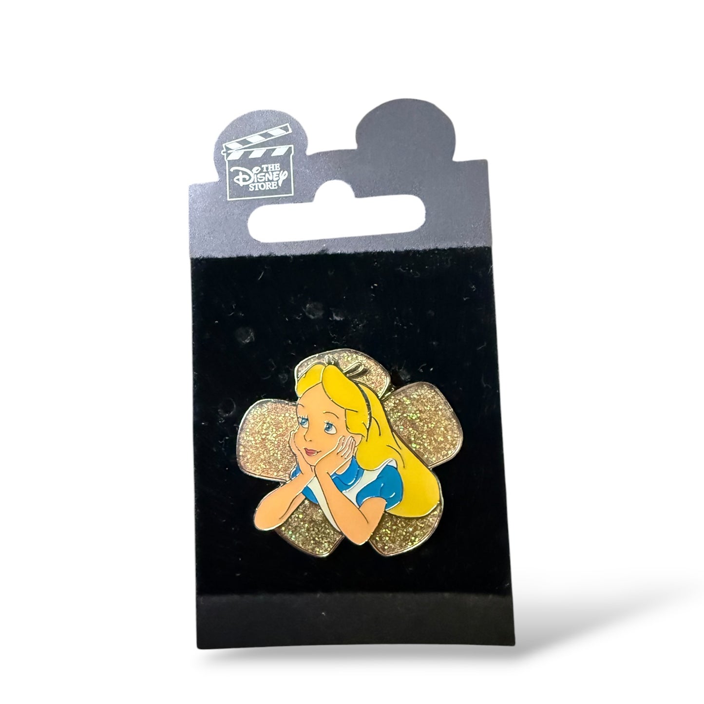 JDS Glitter Flower Alice in Wonderland Pin