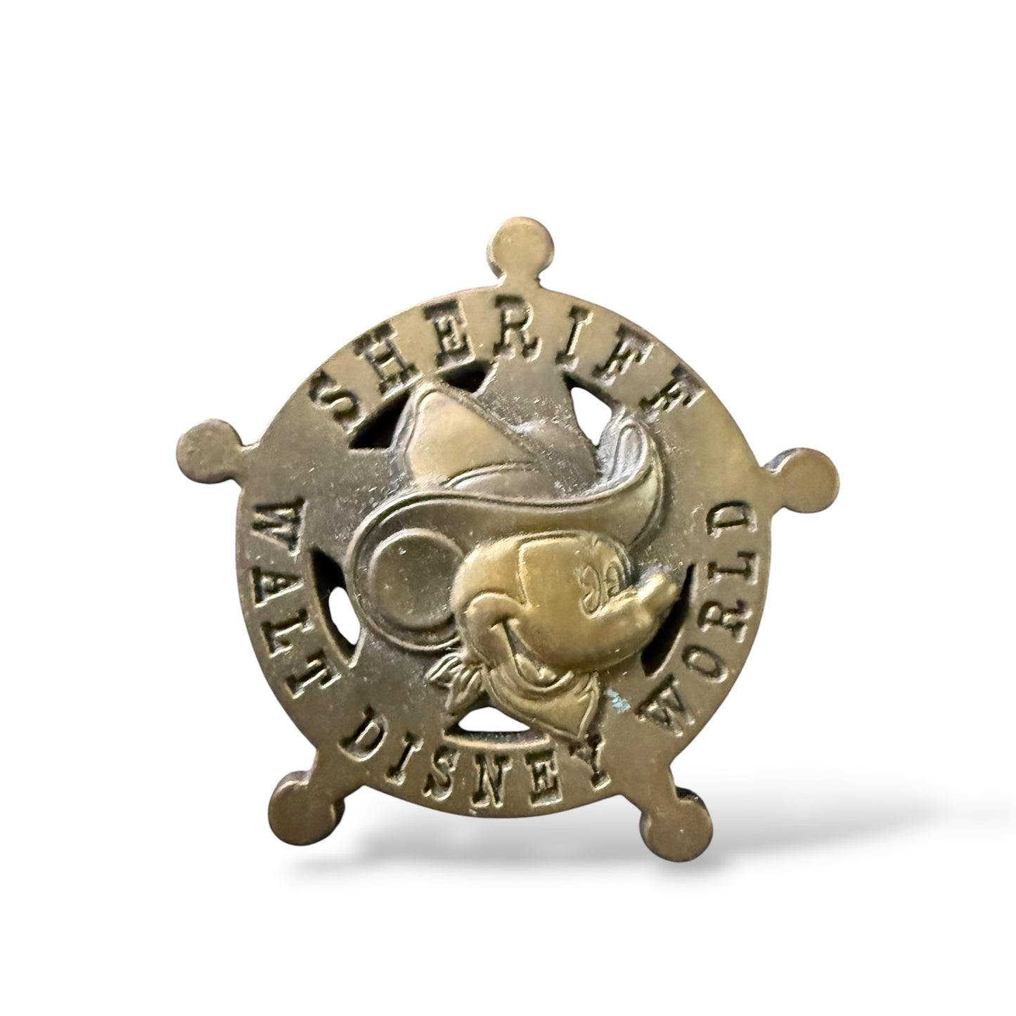 WDW Sheriff Mickey Brass Star Pin