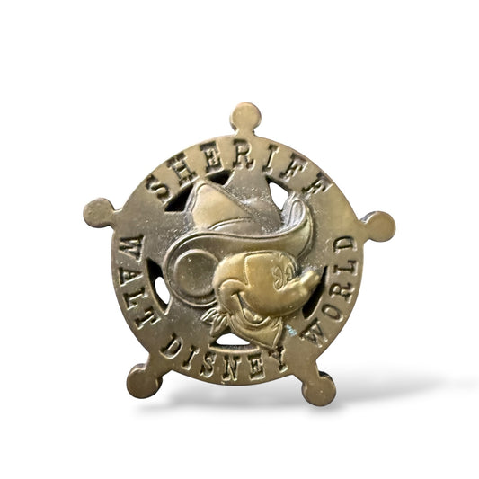 WDW Sheriff Mickey Brass Star Pin