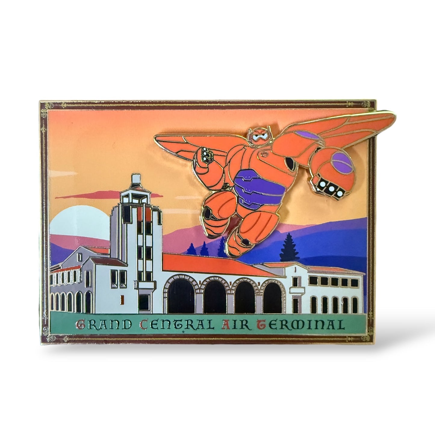 DEC Grand Central Air Terminal Armored Baymax Pin