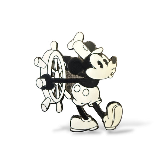 Disney Parks Whistling Steamboat Willie At Helm Pin