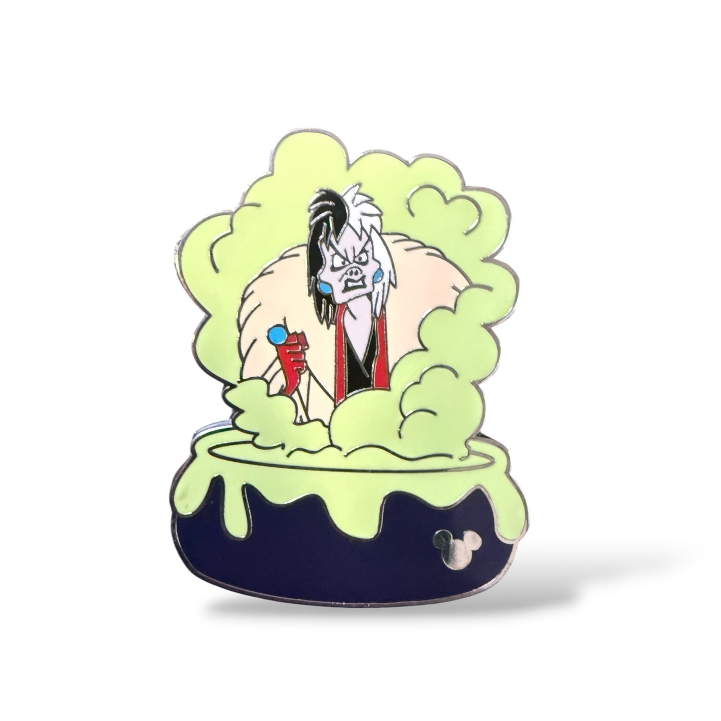 Cast Lanyard Disney Villain Cauldrons Cruella Hidden Mickey Pin