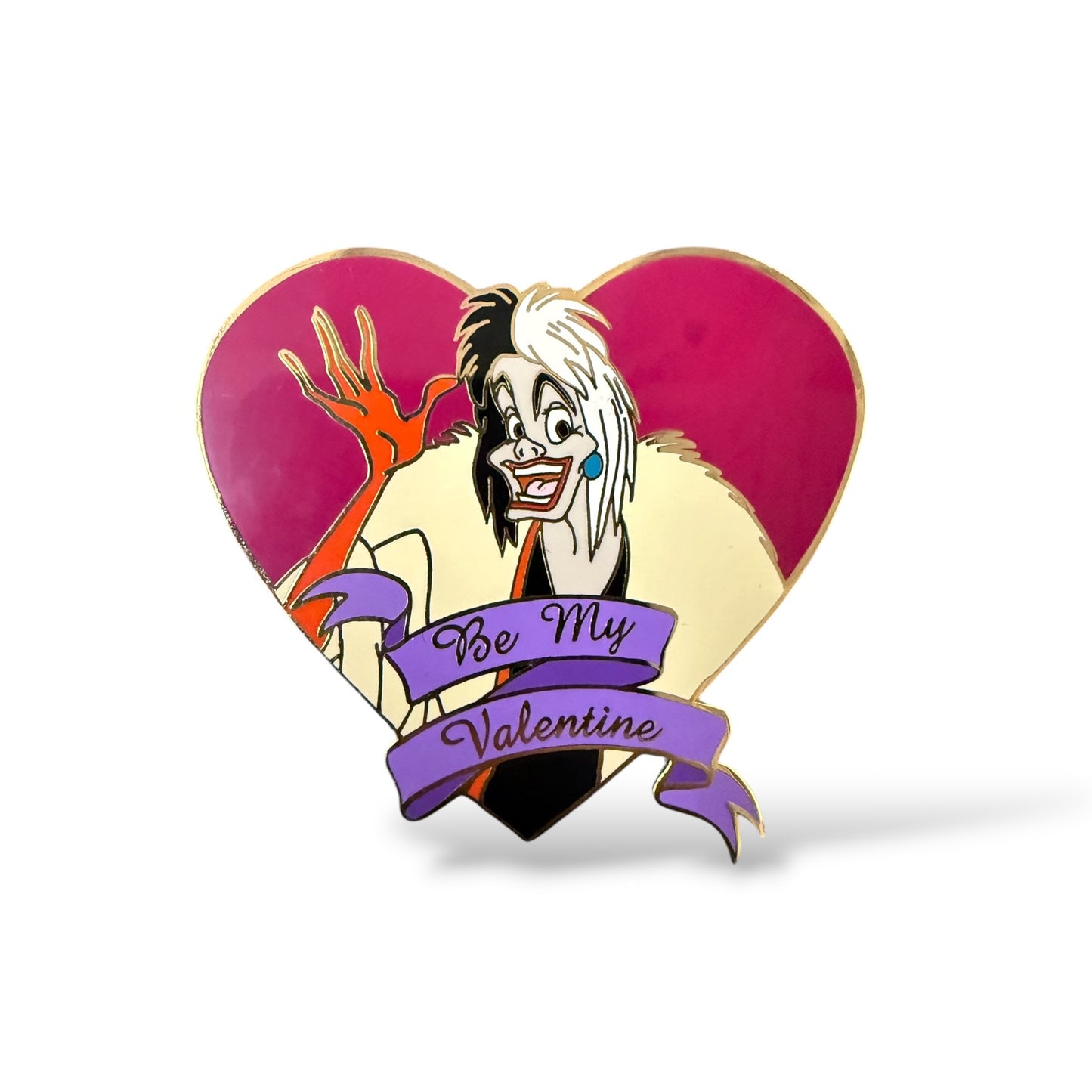 Disney Auctions Villains Be My Valentine Cruella de Vil Pin