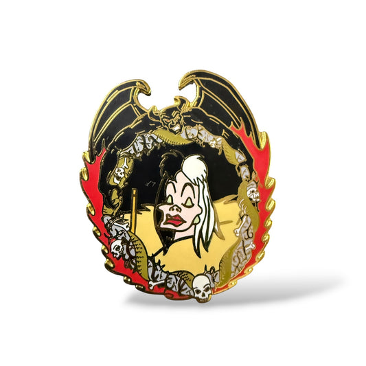 JDS Walt Disney 100th Year Villains Cruella Pin