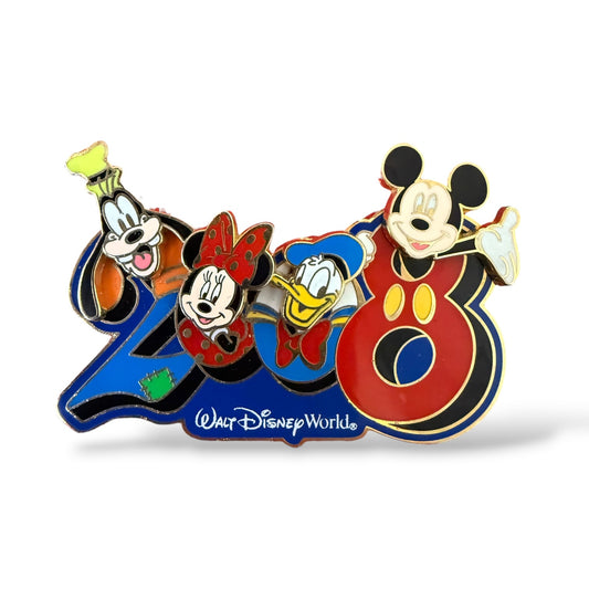 WDW Dated 2008 Pivoting Character Heads Pin