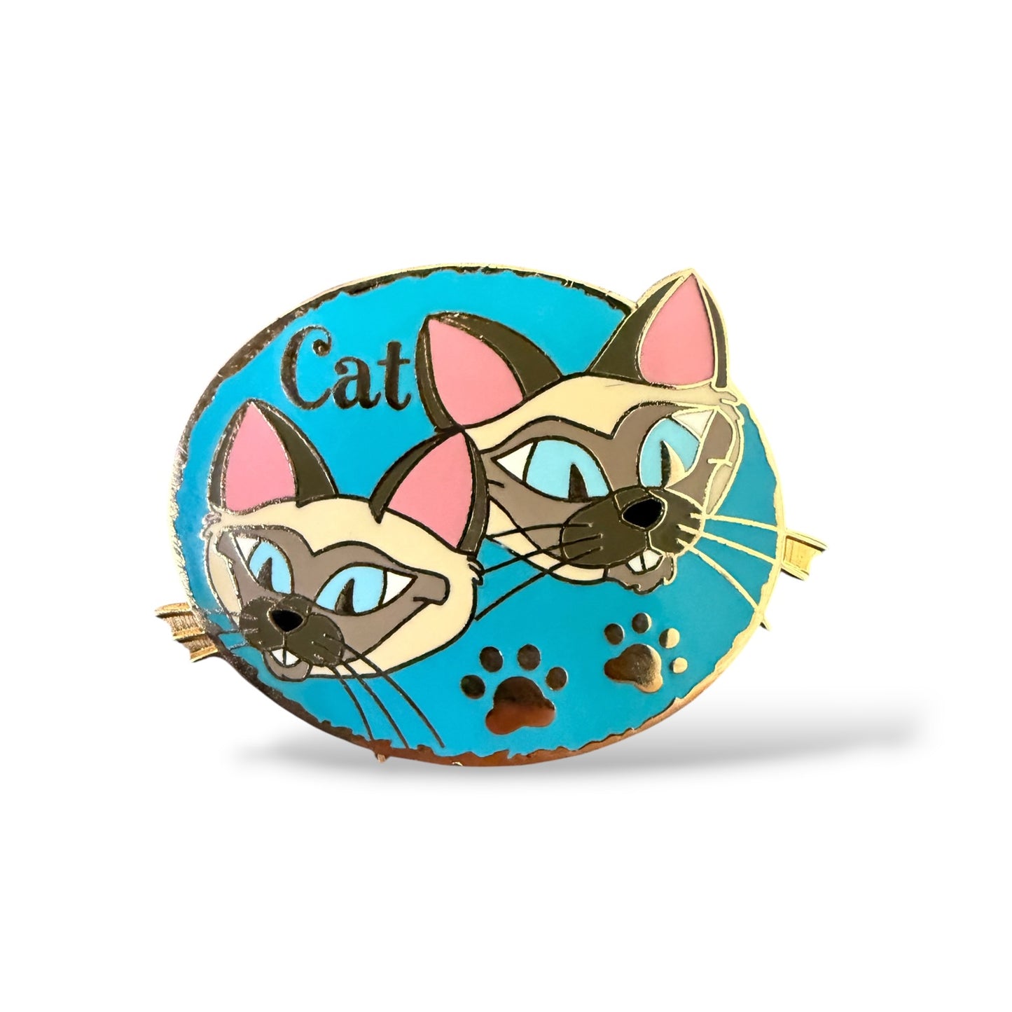 Cast Lanyard Disney Cats Si and Am Hidden Mickey Pin