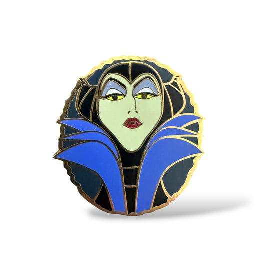 WDW PT52 Character Faces Maleficent Pin