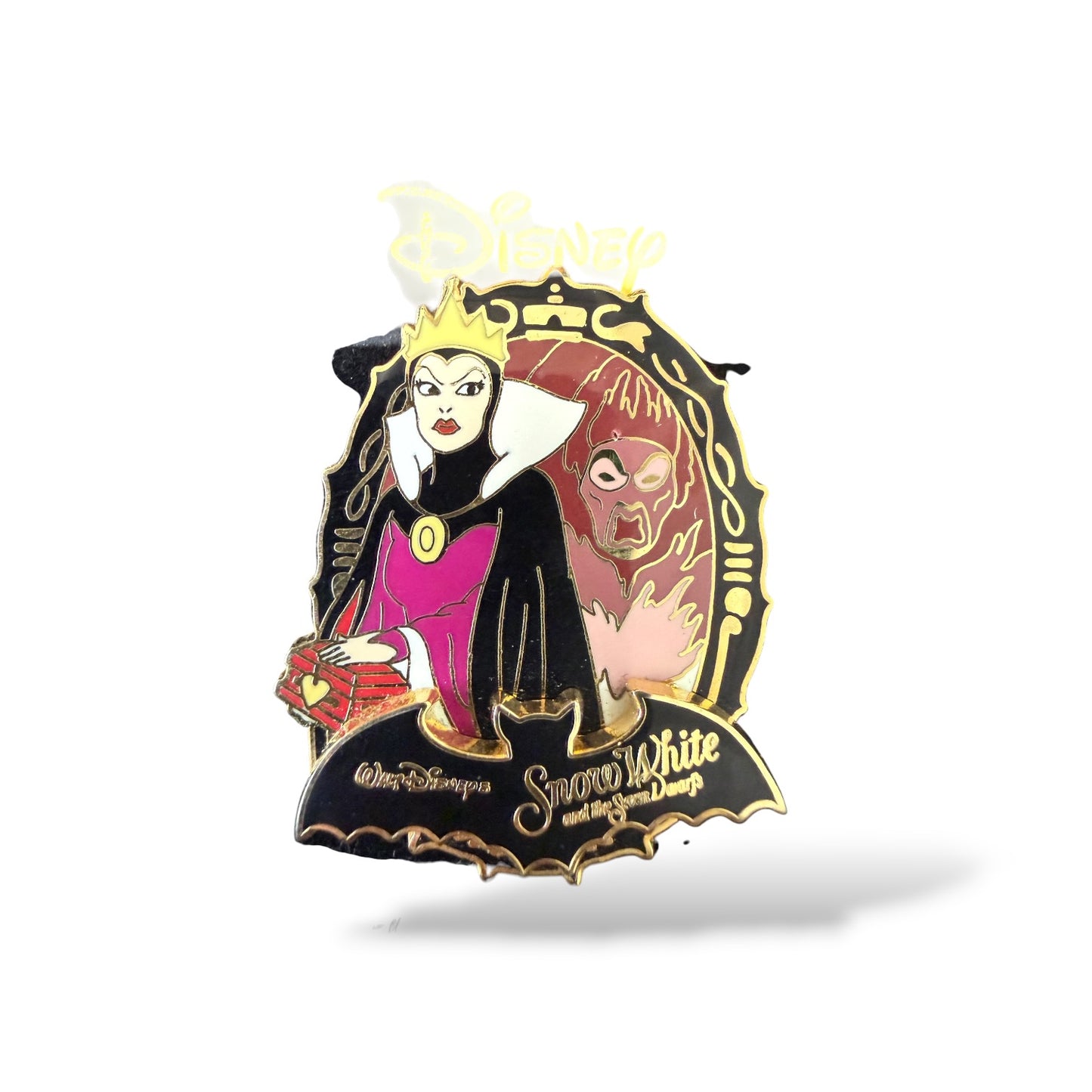 JDS Halloween 2003 Bat Frame Evil Queen and Magic Mirror Pin