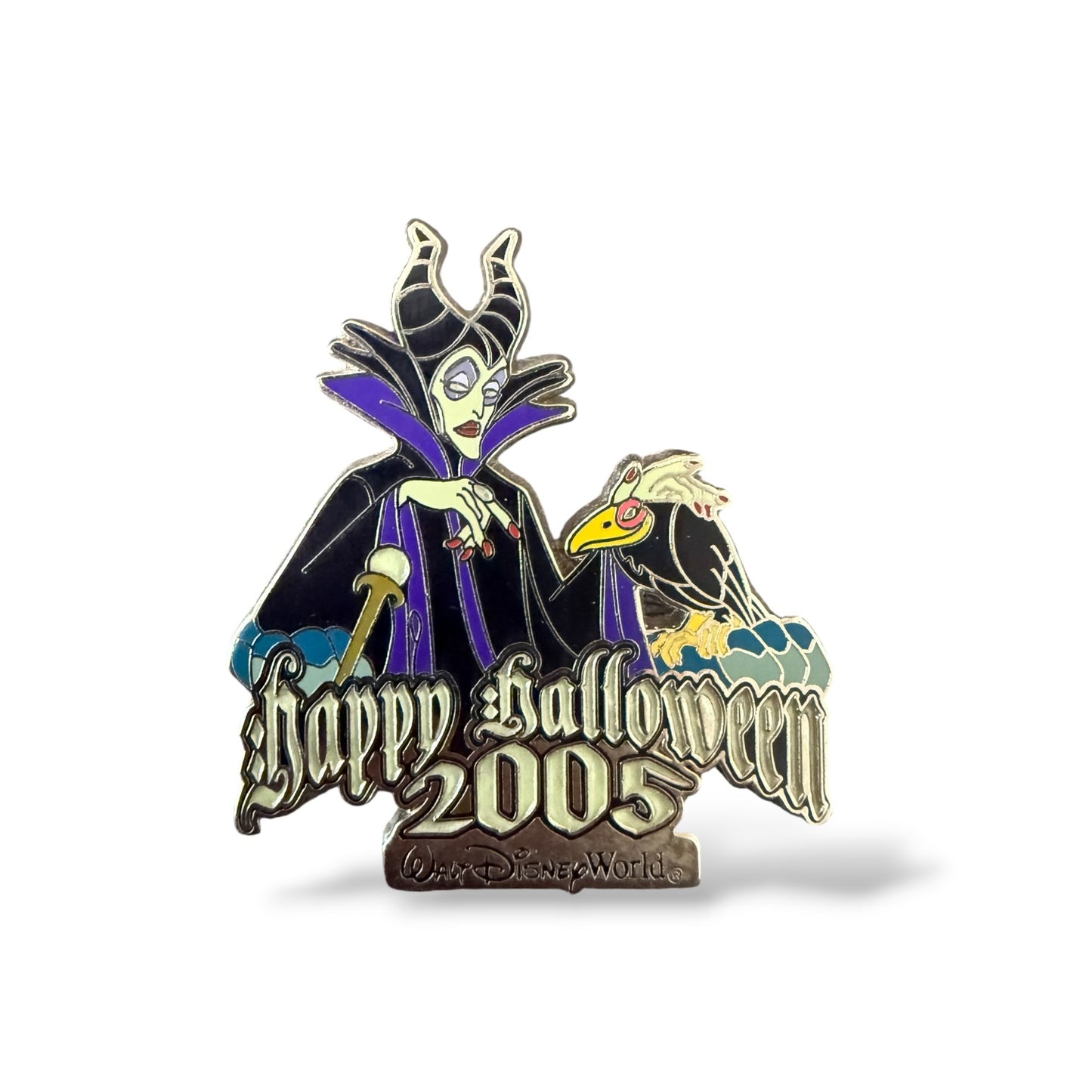WDW Halloween 2005 Maleficent and Raven Pin