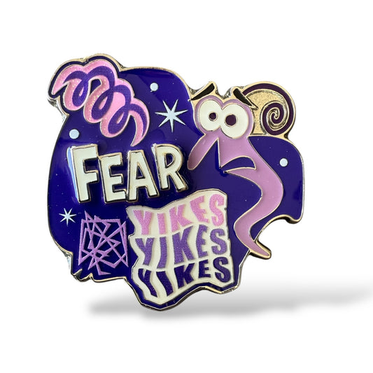 HKDL Inside Out 2 Character Quotes Mystery Fear Pin