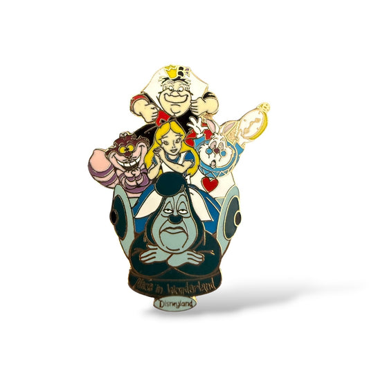 Disney Parks Alice in Wonderland Character Cluster Pin
