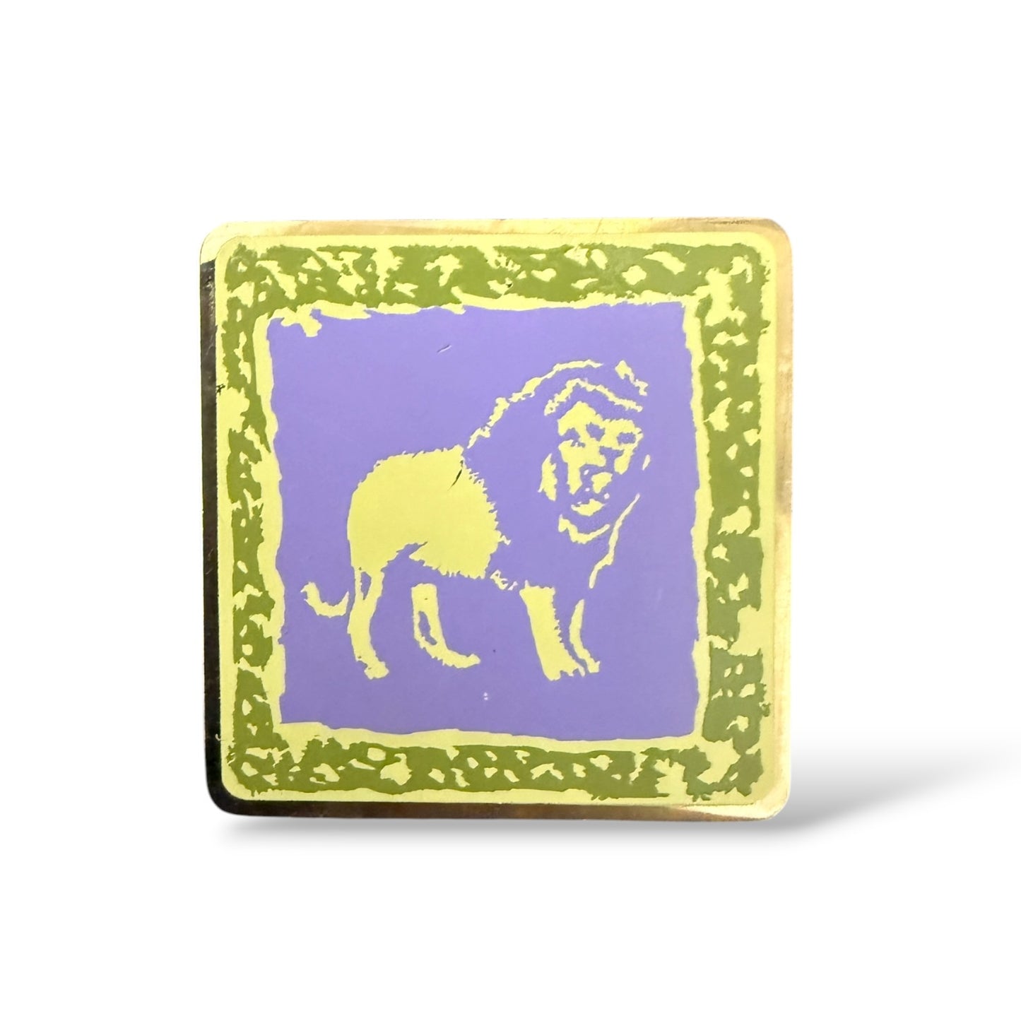 WDW Disney's Animal Kingdom Lion Purple and Light Green Pin