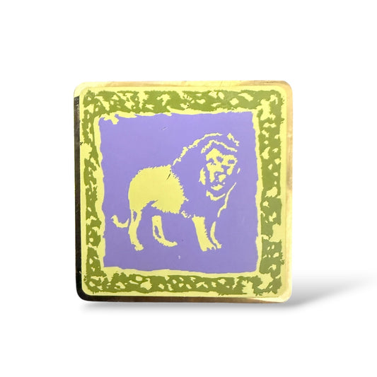 WDW Disney's Animal Kingdom Lion Purple and Light Green Pin
