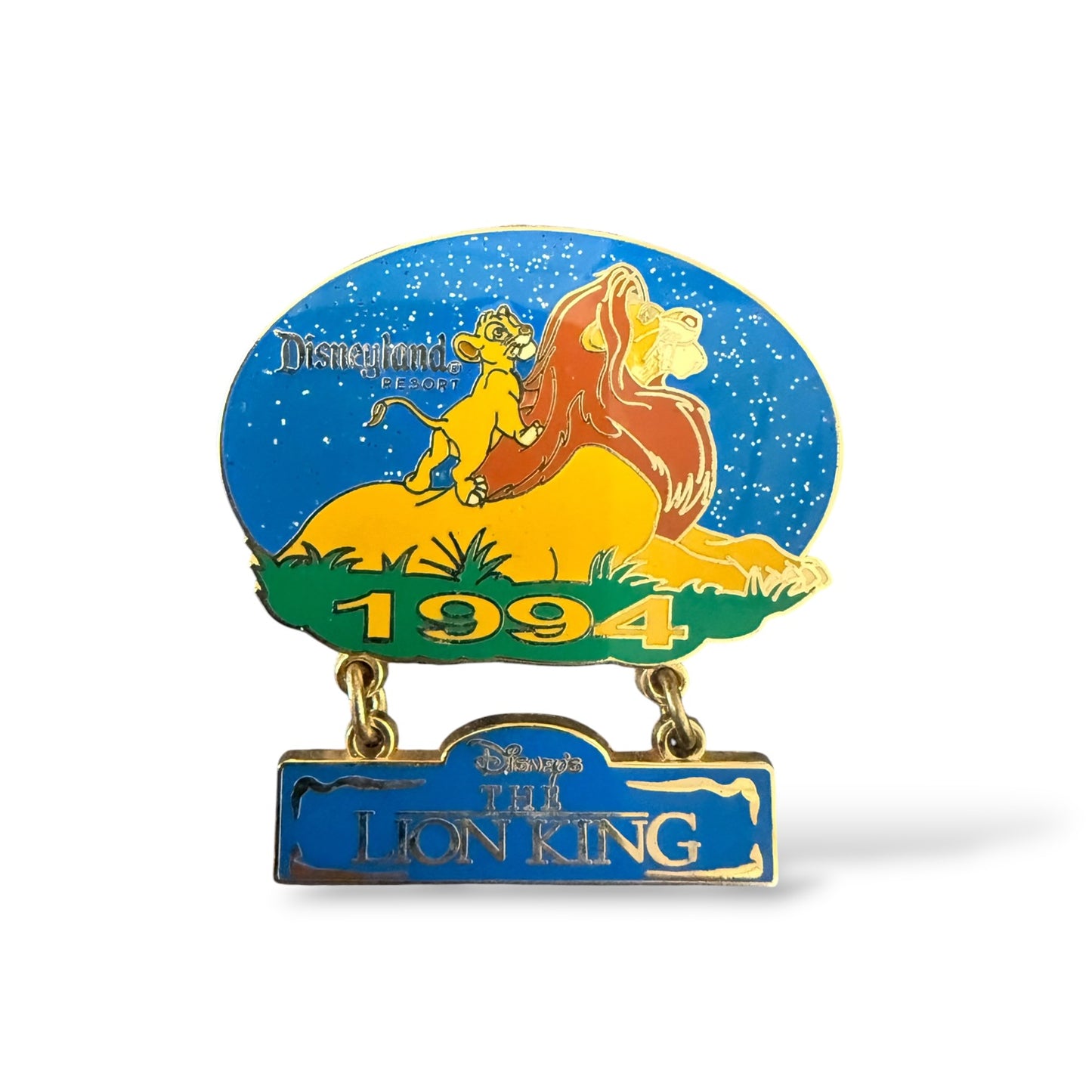 DLR 10th Anniversary of The Lion King Simba and Mufasa Pin