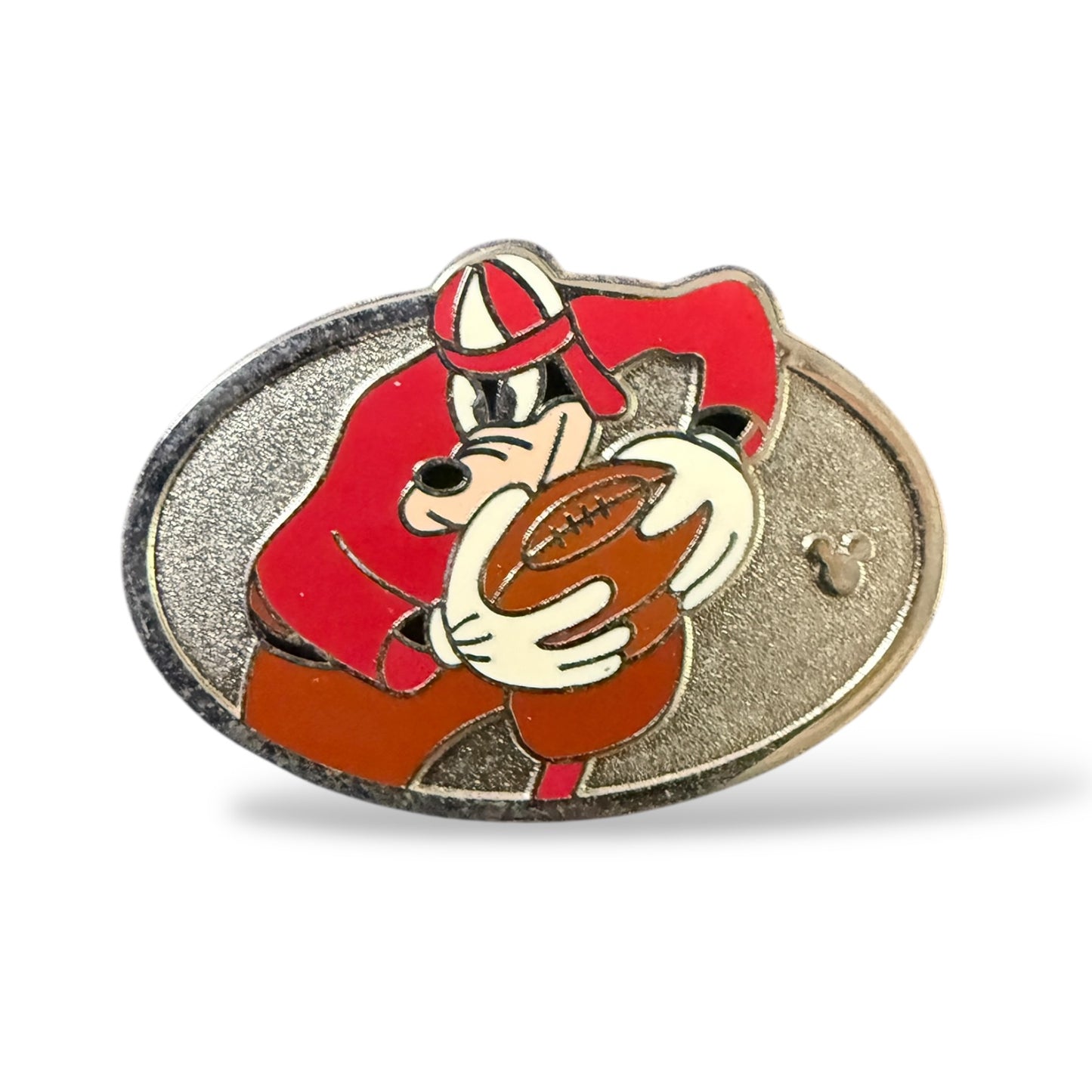 Cast Lanyard Goofy Shorts Sport Football Hidden Mickey Pin