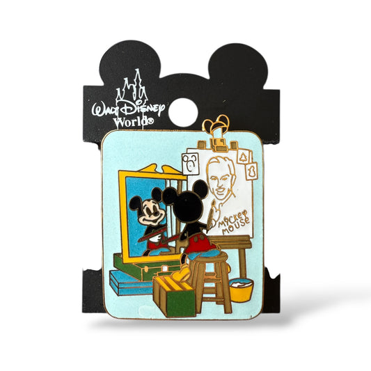 Disney Parks Mickey Drawing Walt Disney Self Portrait Pin