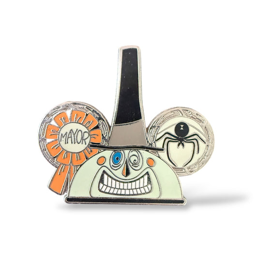 Disney Parks Nightmare Before Christmas Ear Hat Mystery Mayor Grinning Pin